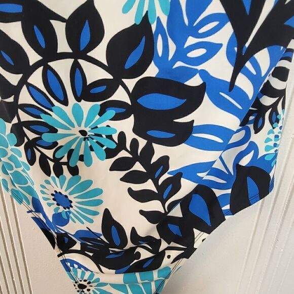 Catalina One Piece Blue, Black, & White Swimsuit - Picture 8 of 9